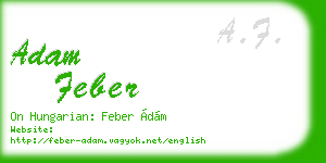 adam feber business card